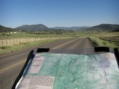 Map on Detachable Handlebar Bag